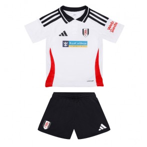 Fulham Dětské Domácí dres komplet 2024-25 Krátký Rukáv (+ trenýrky)